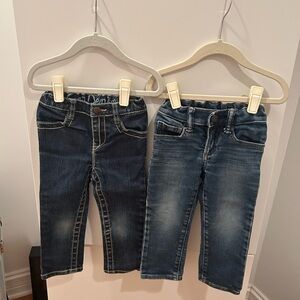 GAP 2T Kids Blue Denim Jeans Set of 2